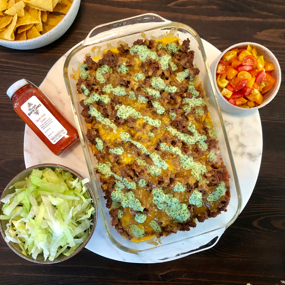 Red Chili Lime Taco Cassarole